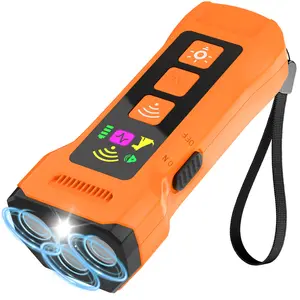 Professional Ultrasonic Dog Training Device with LED Flashlight, 50ft Range Barking Stopper, Rechargeable Portable Anti-Bark Tool