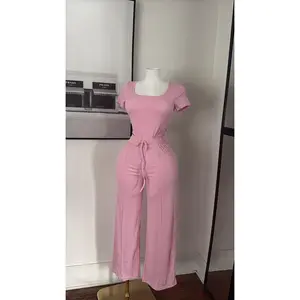 Muse Lounge Set (pink & black)