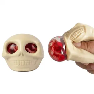 Skeleton Stress Relief Toy: Unique Skeleton Squeeze Ball—Horror-Themed Stress Relief Toy for Kids and Adults, Gothic Style