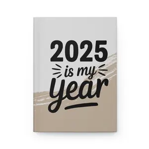 Motivational Hardcover Journal for 2025, 2025 is my Year Journal, Inspirational Planner, Goal Setting Notebook, New Year Gift, Productivity