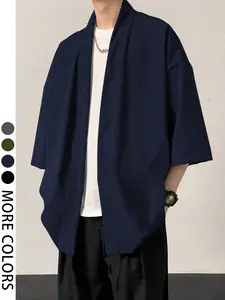 Casual Solid Color Cardigan | TikTok Popular Loungewear | Lightweight Open Front Jacket | Japanese Street Style | Suitable for Home and Casual Outfits | Available in 4 Colors