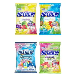 HI-CHEW Variety Mix, Pack of 4 Bags - 17 Flavor Assort Sweet and Sour Chewy Candy, Unique Fun Soft - Immensely Juicy Fruity Candy Flavors - Individually Wrapped for Sharing