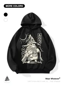 Monster Hunter Rove Graphic Loose Pullover Hoodie, Breathable Casual Wear for Outdoor & Home Use, Comfortable Unisex Clothing