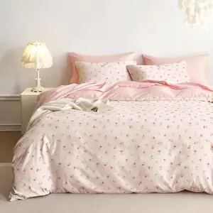 - Floral Comforter Set,  Cottagecore Aesthetic Cute Flower Rose  for Women Teen Girls, Soft Lightweight Dorm Beddg, 3 count, Dusty Pk,  Size