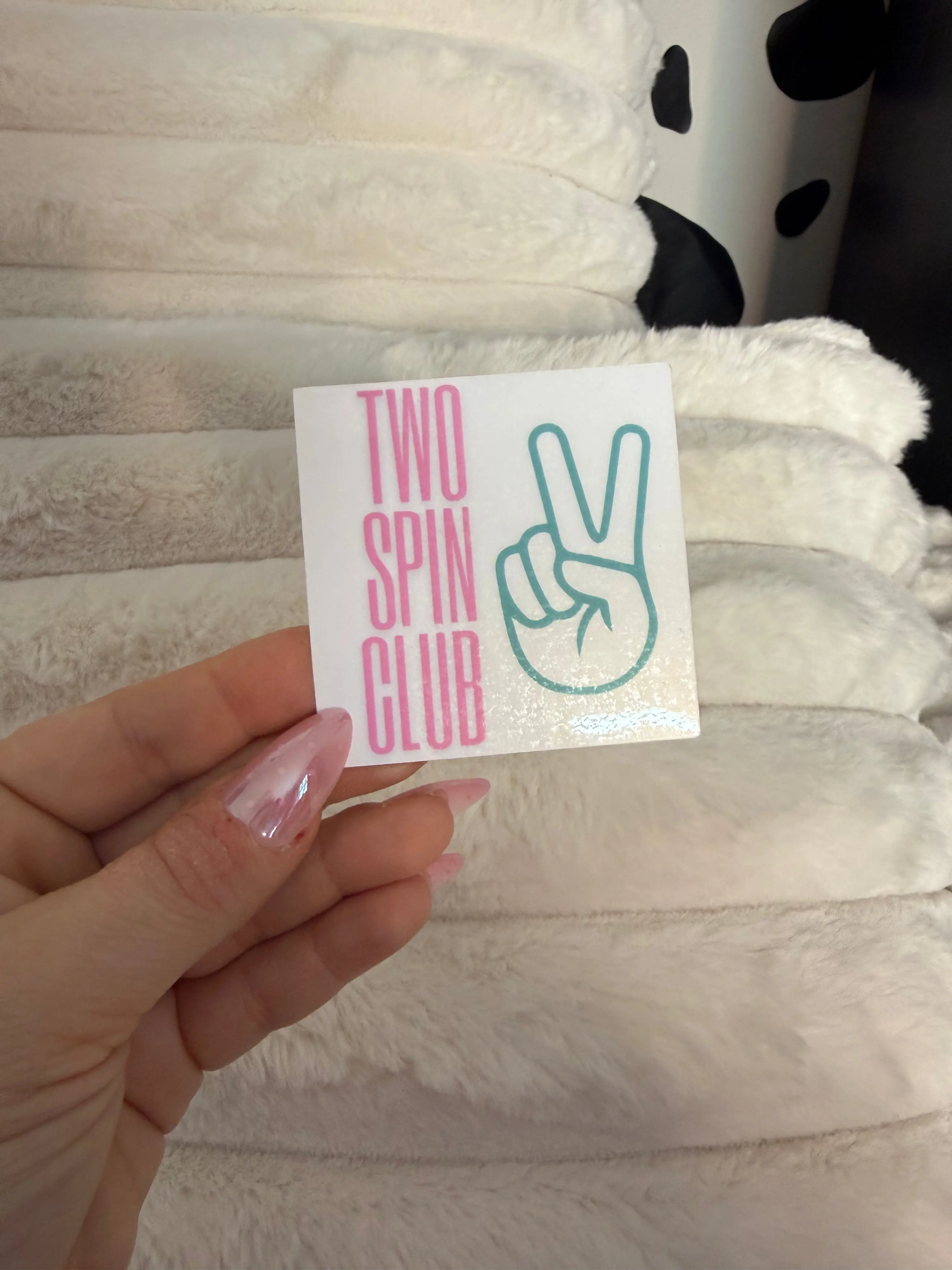 Two Spin Club Sticker Two Spin Club Sticker
