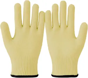 Heat Resistant Oven Gloves for Cooking, Grilling - Durable Aramid Oven Mitts Gloves with Fingers - Full Hand Protection, Ideal for Baking, Fryer, and BBQ