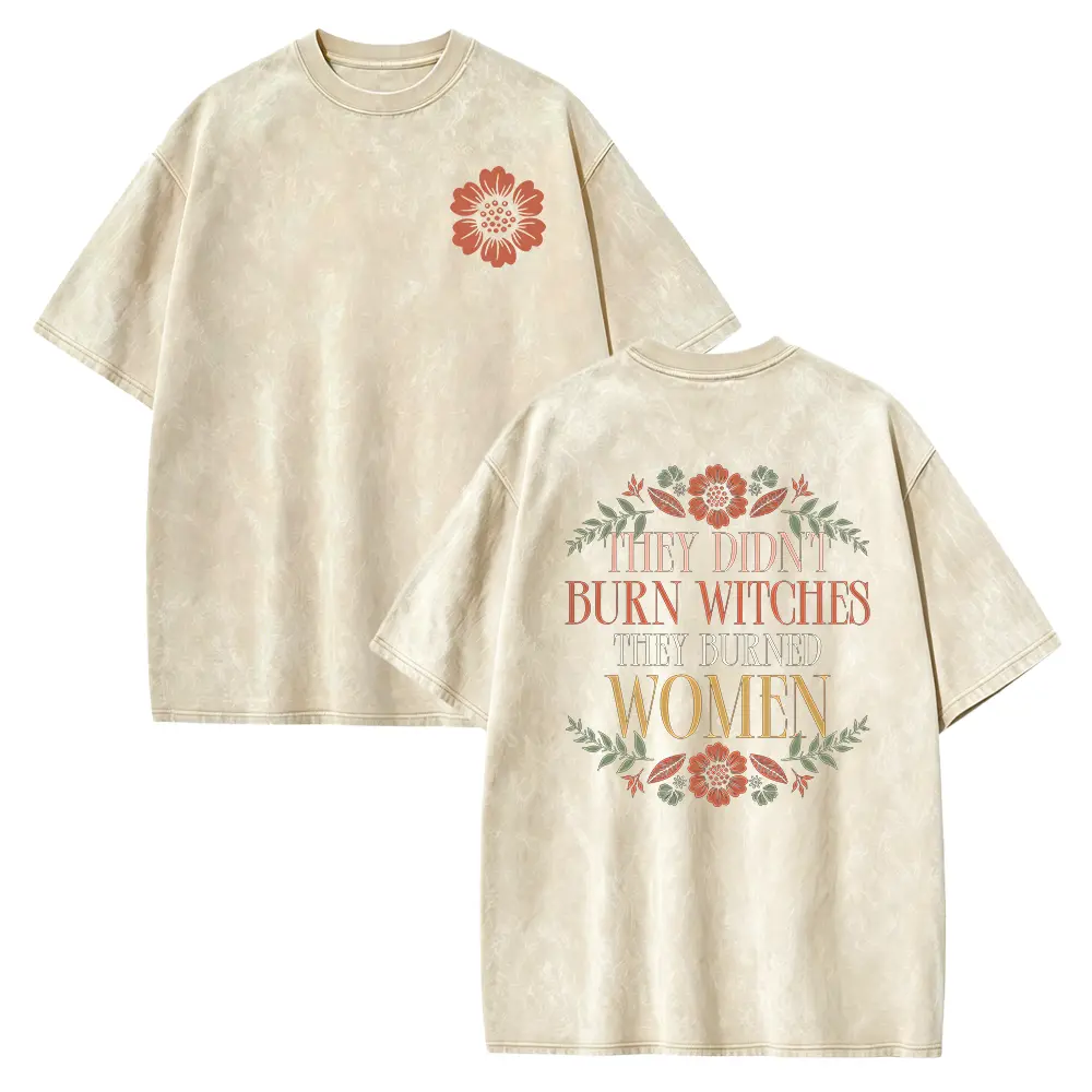 Washed T-shirt-Apricot