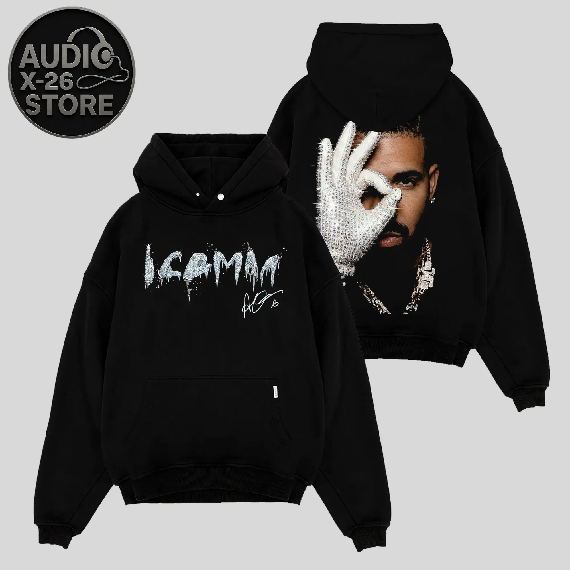 Drake - Iceman Album Official 15.5.26 Graphic For Team Drizzy High-Quality Cotton Hoodie T-Shirt, Drake Drizzy Fan Graphic Tee, Ice-Man Album Merch Streetwear Graphic Shirt, Gift for Drake Fans Vintage Collector Tee