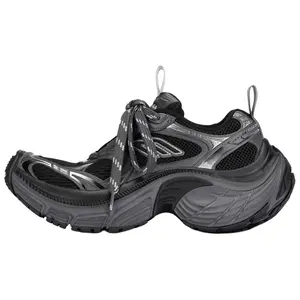 Balenciaga 6XL Lace-Up Thick Sole Low-Top Dad Sneakers for Men in Black Trending Shoes, House White Official Shoes to Get / Maison Mihara