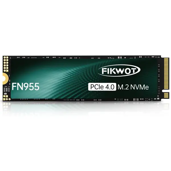 Fikwot FN955 SSD M.2 2280 PCIe Gen4 x4 NVMe 1.4 Internal Solid State Drive - Speeds up to 7300MB/s, Configure SLC Cache,Compatible with Laptop/Desktop