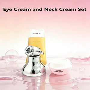 Firming Electric Eye Cream and Neck Roller,Skincare Set Electric Massage Eye Cream with Dark Circles Firming Fine Lines Hydrating Moisturizing Radiant Skin Care Neck-Eye Care Moisturizer Moisture Hydrate
