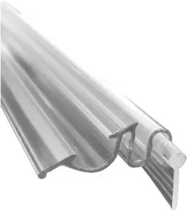 Gordon Glass® Framed Shower Door Snap-in Replacement Drip Rail with Vinyl Sweep - 36 in Long