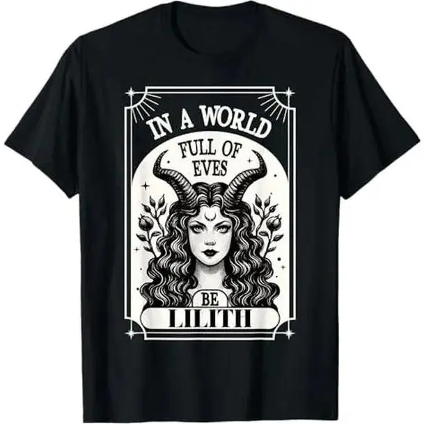 Be A Lilith Everyday Short-Sleeve Round Neck Graphic Casual Sports Top - A World Full of Eves Tee, Shortsleeve