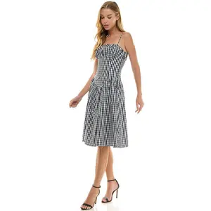 Black Gingham Dress