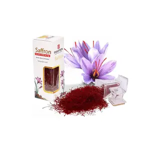 1 Gram Natural Premium Thick All Red Saffron Threads, Sunlight Processed Natural Saffron Grade A+ Super Negin Non-GMO Verified. For Tea, Paella, Rice, Desserts, Golden Milk and Risotto