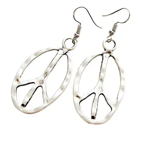 Peace sign earrings peace symbol charm earrings