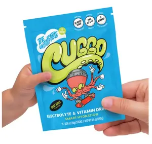 CUGGO Kids Electrolyte & Vitamin Drink Mix – Zero Sugar, Crisp Apple Flavour, B Vitamins, Vitamins C & D, Zinc for Hydration & Immunity Support US