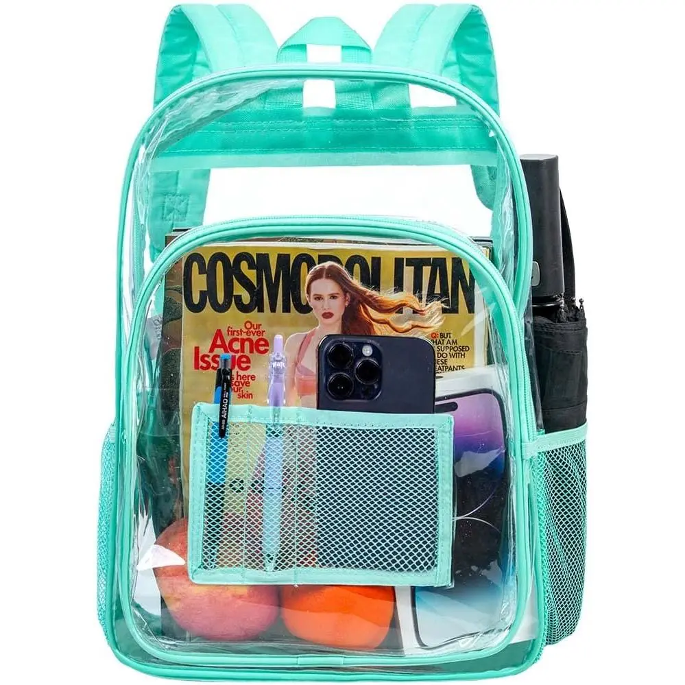 Clear Backpack, Heavy Duty Transparent Bookbag, See Through Backpacks for Women Men | Heavy Duty