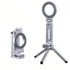 1pc Magnetic Phone Holder, Smartphone Holder, foldable design, optimized for car phone mount, strong suction cup clip stand for desk and table use, ideal for travel accessories, commuting, and office hands free moments