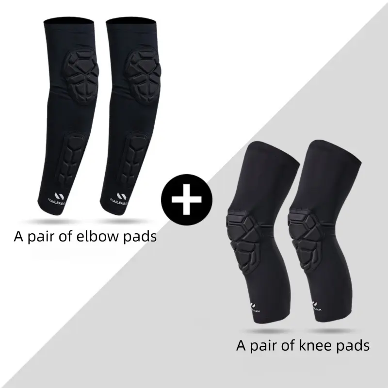 Black elbow pads + knee pads