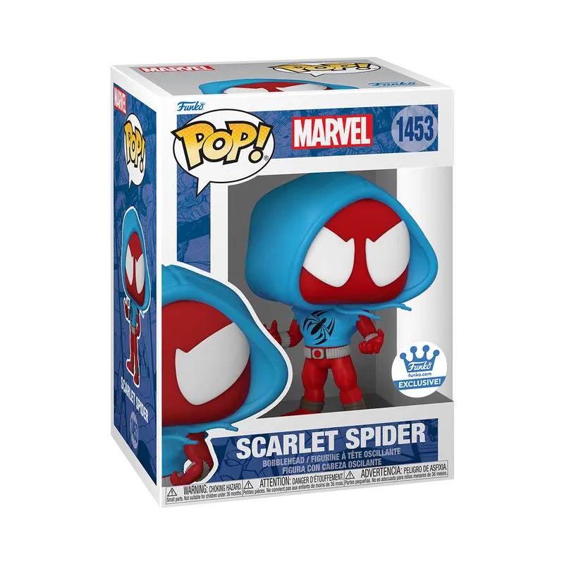 Funko Pop! Marvel - Scarlet Spider with Hoodie #1453 Exclusive (Sticker may vary) Collectible Pop Vinyl Figure