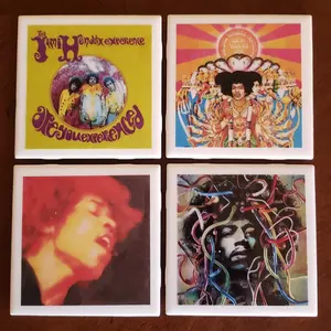 Jimi Hendrix Ceramic Coasters - Set Of 4