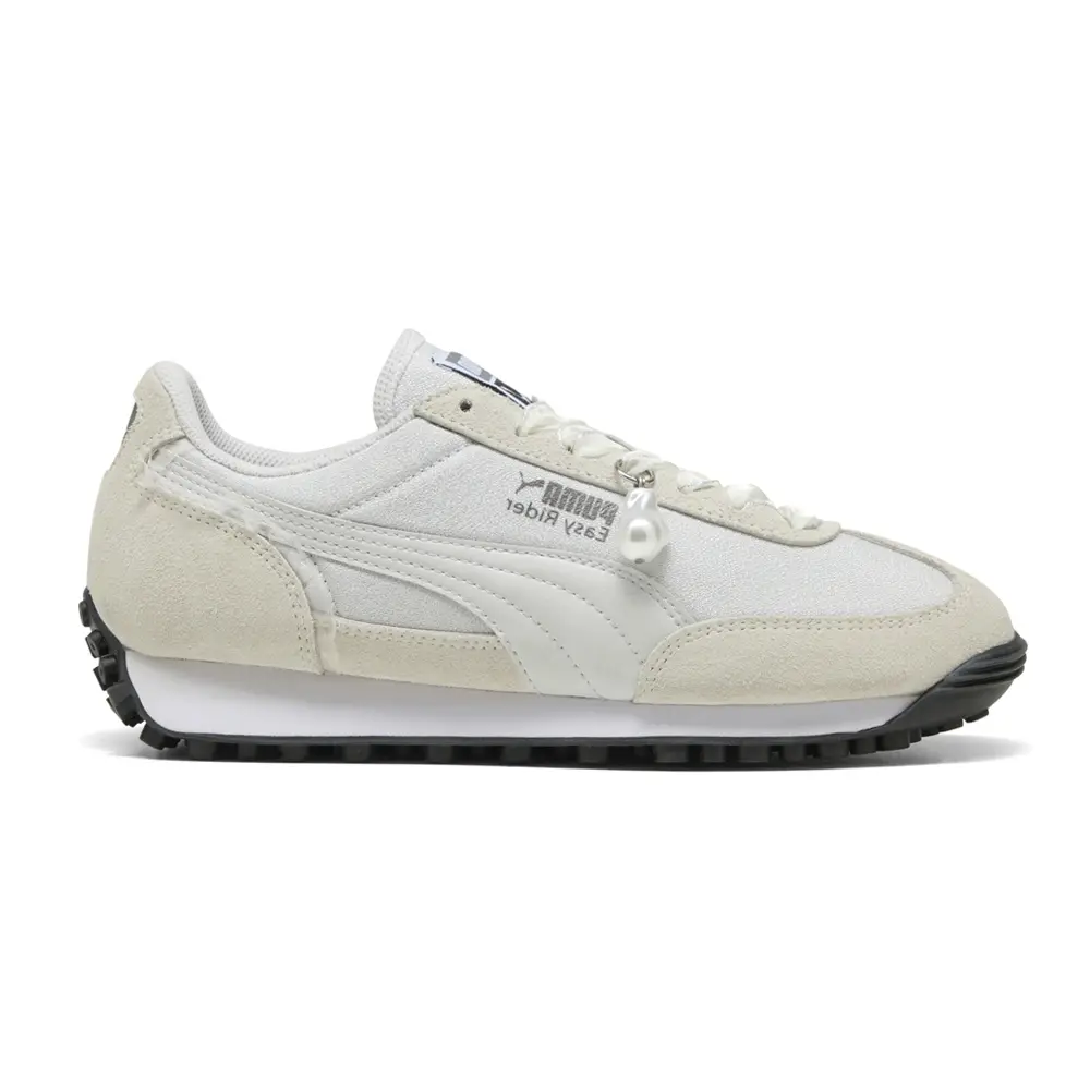PUMA Womens Easy Rider Glam Lace Up Sneakers Shoes Casual - Off White