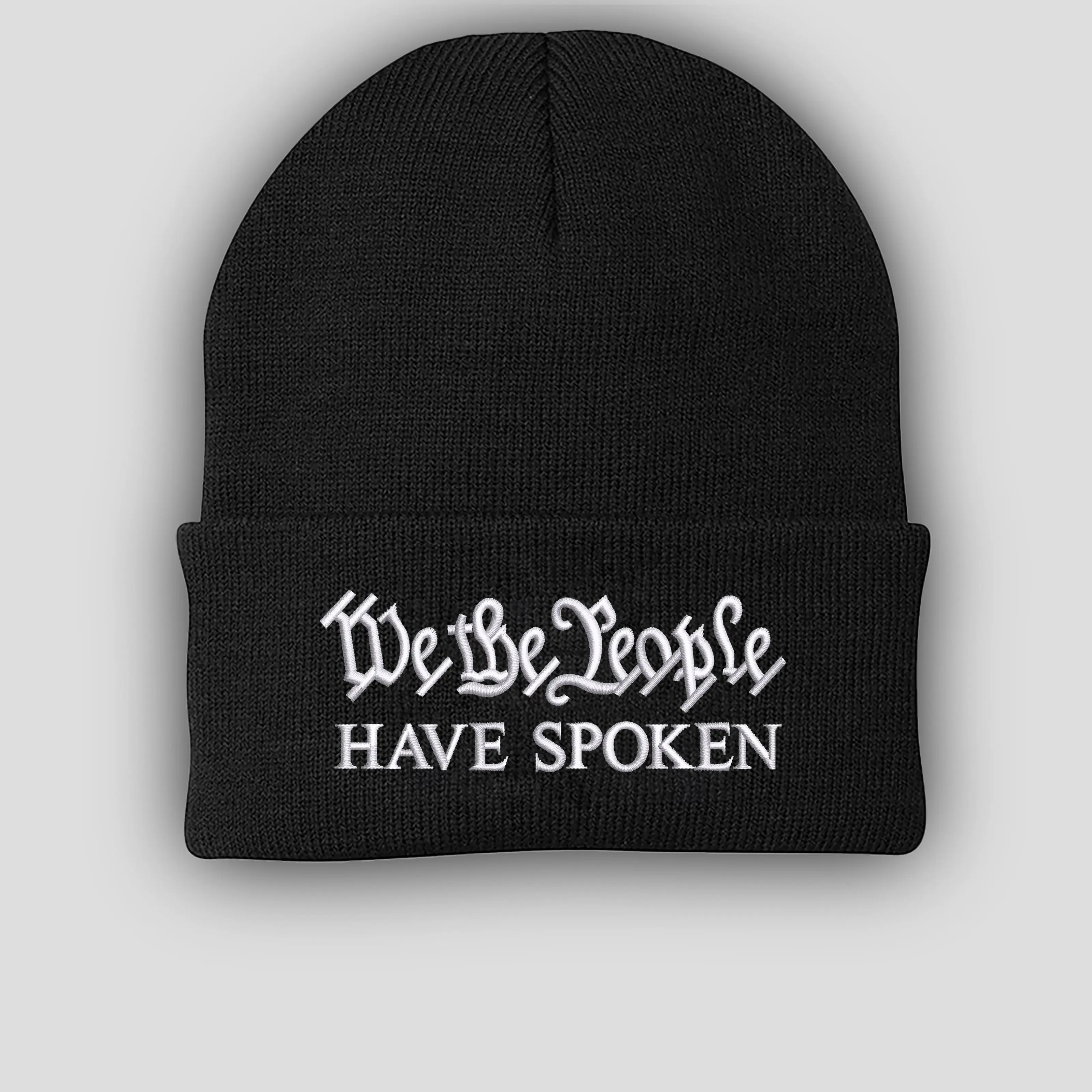 We The People Have Spoken Embroidered Beanie