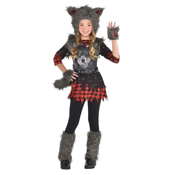 Girl's She-Wolf Costume