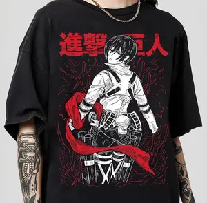 Vintage Mikasa Shingeki No Kyojin Shirt, Anime Titan Mikasa Shirt, Mikasa Ackerman Merch Shirt, Anime Shirt, Anime Fan Shirt Gifts