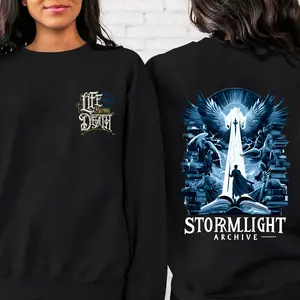Life Before Death Sweatshirt, Stormlight Archive 2-sided Shirt, The Way Of Kings Tee, Light Academi Sweatshirt, Epic Fantasy Book Lover Gift