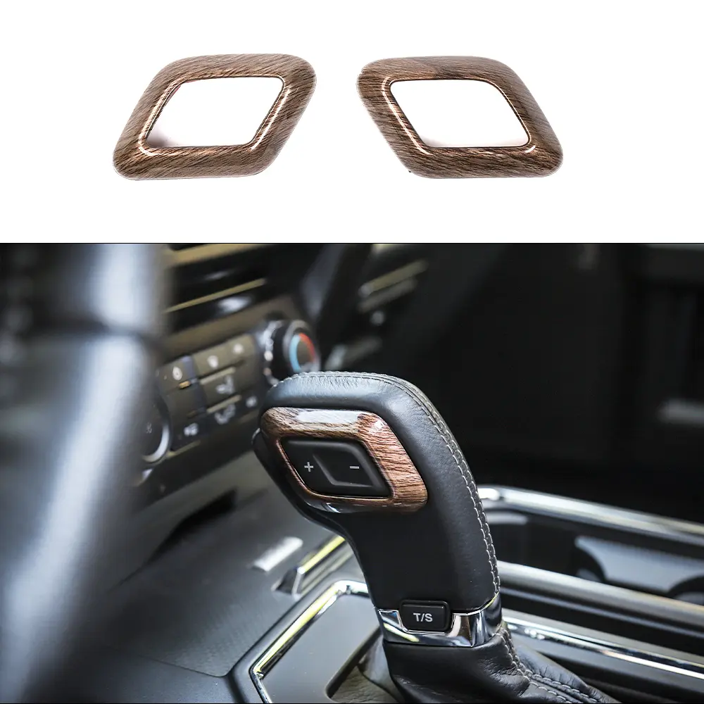 ABS Carbon Fiber Style Gear Shift Knob Trimming Cover - Precise-Fit Car Decals, Vehicle Accessory, Car Interior Decor Kit for 2015-2020 F-Series Pickup Trucks
