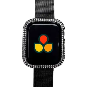 Rhinestone Tempered Glass Case Cover - Durable Protection for Wearable Devices