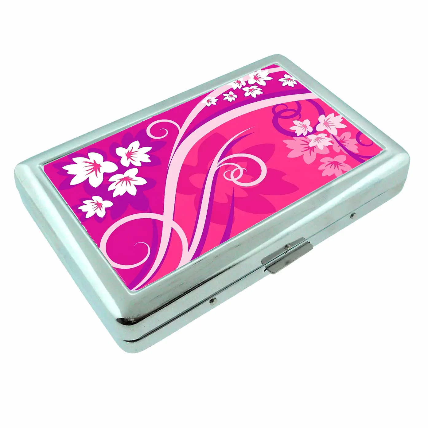 Y2K Girly Pink Design Metal Case Wallet