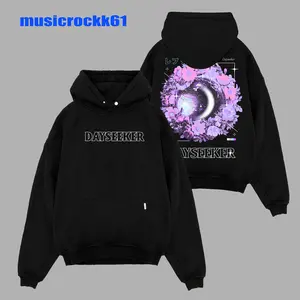 Retro New Dayseeker Disco Wreath Acid Wash band HOODIE , Dayseeker T-Shirt  Music Graphic Tee, Rock Band Shirt, Retro Music Tee, Rock Music Lover Shirt, Vintage Band Shirts Casual Comfort Cotton Fabric Fit Top , Top Men's and Women's Clothing . Streetwear