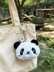 Cute Panda Plush Keychain, Soft and Adorable Design, Perfect for Key Storage and Bag Decoration, Ideal Holiday Gift