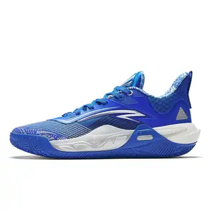 Anta KAI 1 SPEED Low-Top Basketball Shoes for Men with Nitrogen Technology in White and Blue Trending Shoes, House White Official Shoes to Get / Maison Mihara