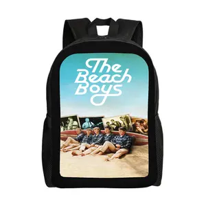 Beach-Boys-Backpacks for Girls, Cute School Backpack, Aesthetic Bookbag for Teens, Lightweight Classic Backpack for Travel, Work, Picnic A-3