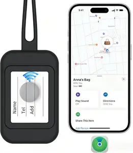 Luggage Tags Built-in Anti-Loss Tracker, Durable Silicone Suitcase Tag for Suitcases, Air Tag,Travel Bags, Backpacks & Travel Organizers