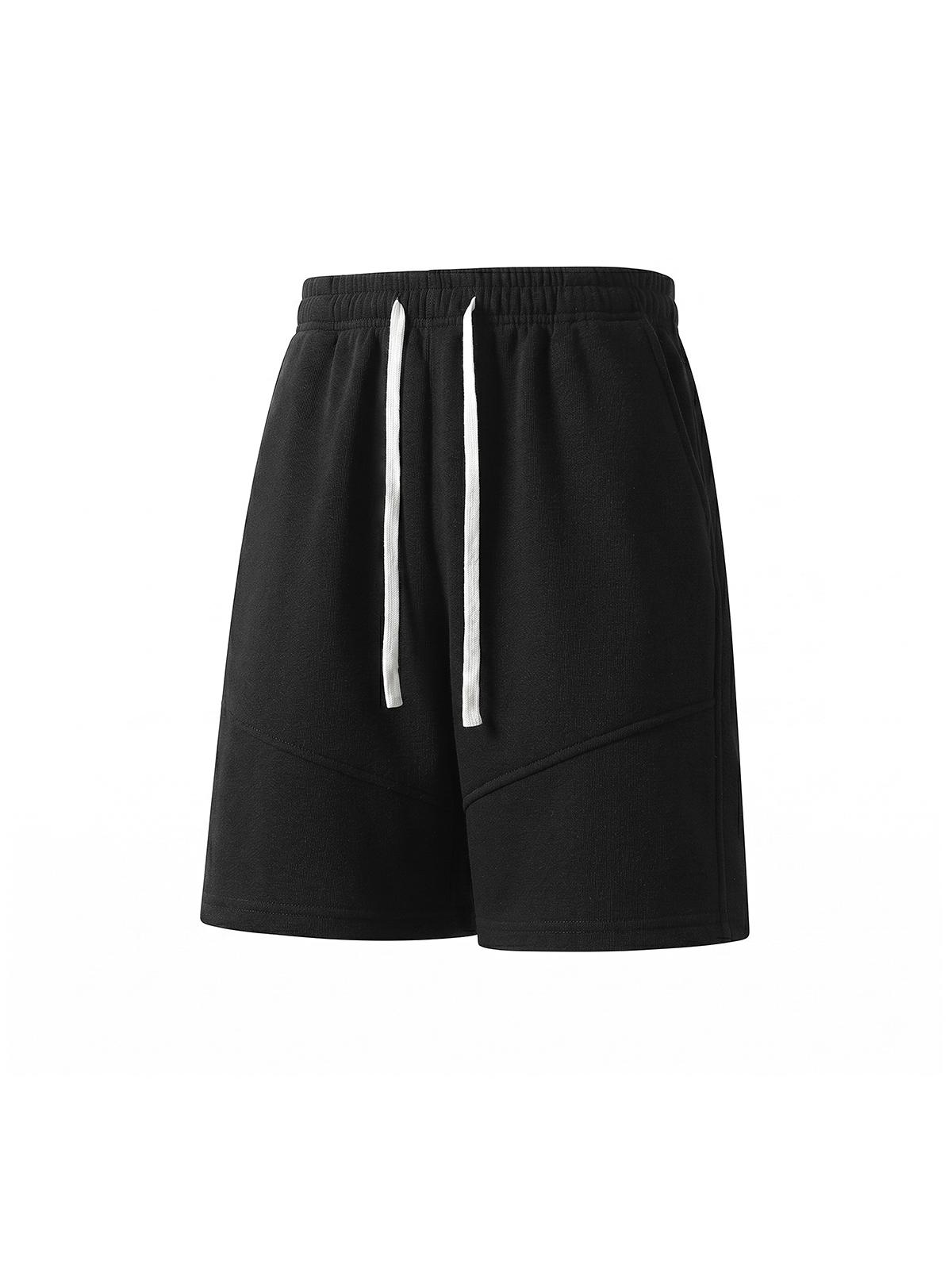 Men's shorts, men's bermuda shorts.Loose straight fit, elastic waistband with drawstring that doesn’t squeeze, 3D paneling, cut design to enhance leg shape.Solid color, simple and versatile—casual wear for everyday outings, workouts, home, and sleep.