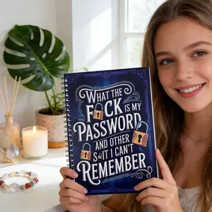 Password Logbook: What’s My Password & Other Things I Forget, Spiral Bound Password Keeper Notebook for Tracking Website, Email, Username, Password & Last Updated Date mochi planner money savings book Manila Accordion File Organizer