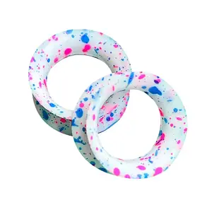Glitter Spots Soft Silicone Flexible Ear Skin Flesh Tunnel Gauges Expander Stretcher Plugs Double Flared Tunnels Eyelets Earring Piercing 5mm-16mm