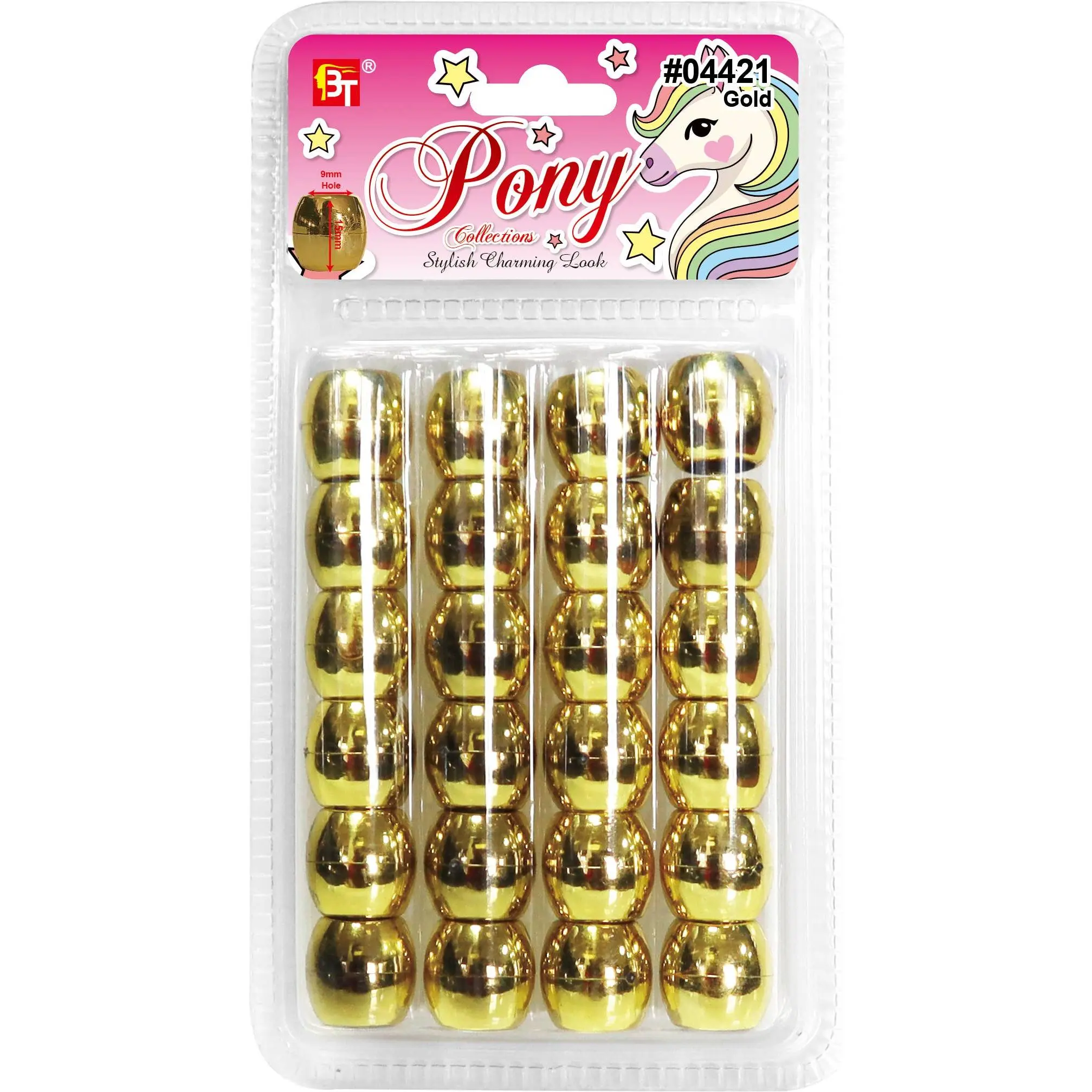 METALIC JUMBO ROUND BEADS (GOLD)