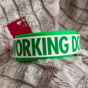 Biothane 2" Wide Double Layer Waterproof Dog Collar for Working Dogs Service Dogs or Active Pets Heavy Duty Odor Resistant Easy to Clean