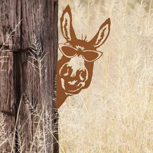 Donkey Shape Iron Silhouette Transform your home and garden into charming farmhouse haven with this donkey shape iron silhouette