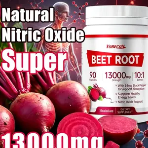 Beetroot Capsules 13000mg per Serving High Potency |   Plant-Based Vegetarian Capsules |   Promotes Blood Circulation, Intestinal Digestion |   Supports Energy & Circulation |   US Local Warehouse Vitamins & Nutritional Supplement