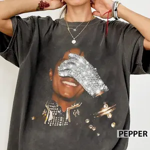 Michael Jackson Shirt, King Of Pop Shirt, Michael Fan Gift Graphic Tee Heavy Cotton Tee Shirt, 100% Heavy Cotton Shirt