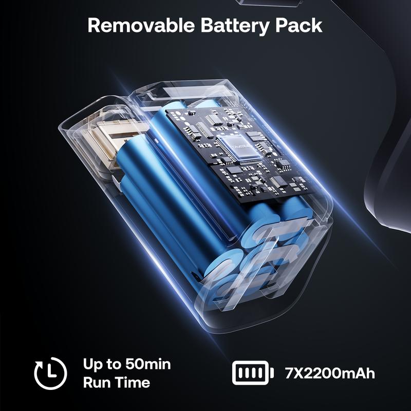 【Homeika 2026 New Arrivals】Trucozie T550 Cordless Vacuum Cleaners for Home, 8-in-1/50Min/150W Powerful Suction, Self-Standing Cordless Stick Vacuum Cleaner, Lightweight Anti-Tangle Rechargeable Vacuum for Floor/Carpet/Pet Hair/Car