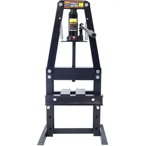 Hdmw Hydraulic Power Units, 6-Ton Benchtop Hydraulic A-Frame Shop Press with Press Plates, Hydraulic 6 Ton Garage Floor Adjustable Shop Press with Plates, Hydraulic Press, Hydraulic Shop Press,black, Carbon Steel, Hydraulic Pump