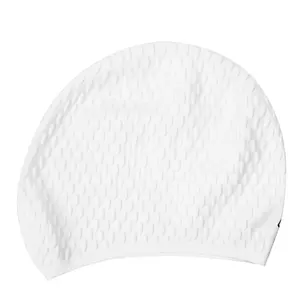 Adult Waterproof Silicone Swimming Cap, Soft Comfortable High Elastic Durable Non-Irritating, Unisex Long Hair Ear Protection Swim Cap